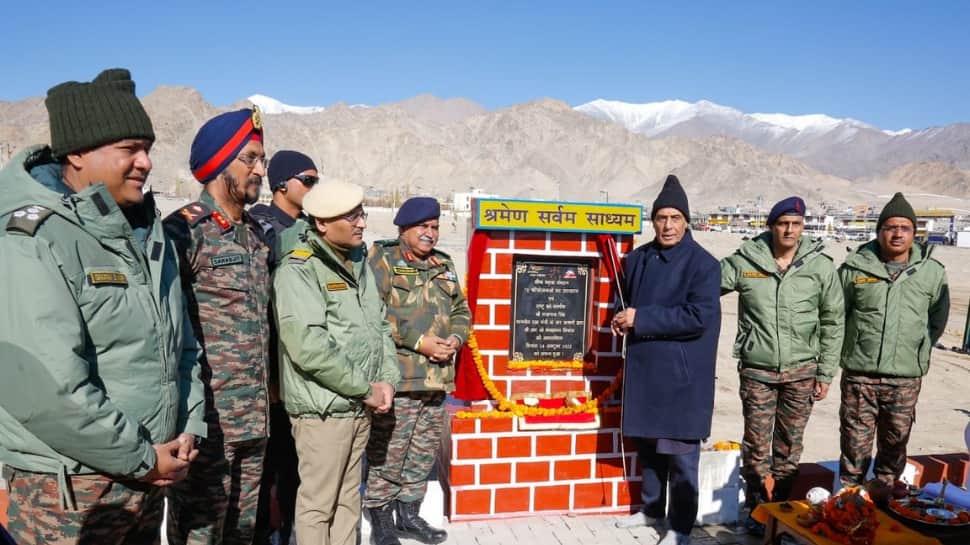 Rajnath Singh inaugurates 75 infrastructure projects in Ladakh worth Rs 2,180 crore