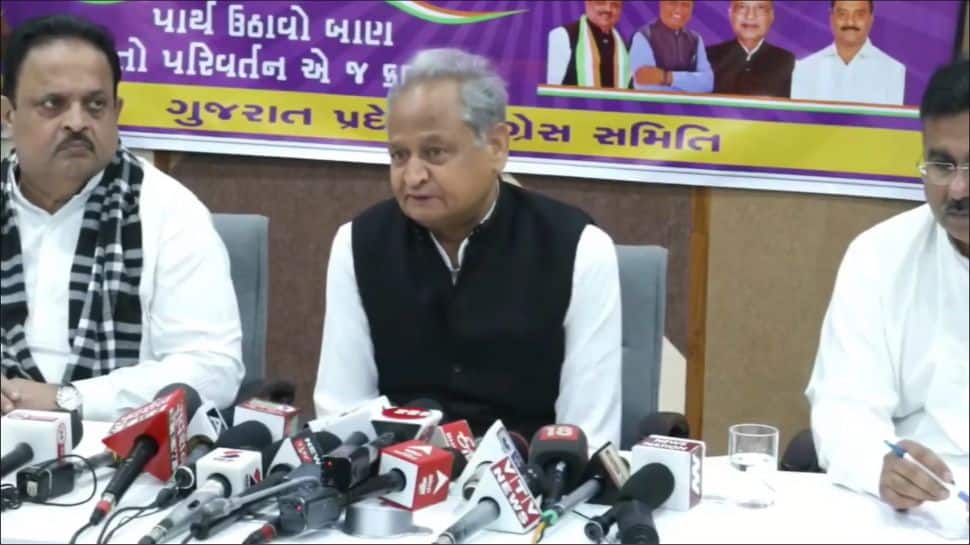&#039;BJP receiving 95% of donations through electoral bonds, donors scared of funding others&#039;: Ashok Gehlot in Gujarat
