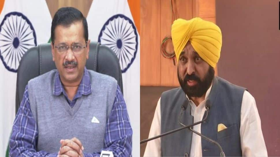 Gujarat Polls: Arvind Kejriwal, Bhagwant Mann greeted with black flags, chants of &#039;Modi&#039; in Navsari