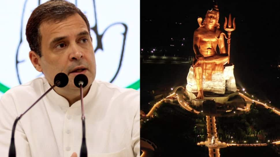 &#039;Rahul Gandhi is a Shiv Bhakt&#039;: Ashok Gehlot after unveiling world&#039;s tallest Lord Shiva statue