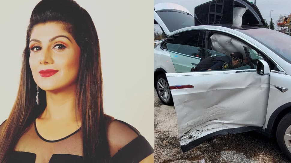 Salman Khan&#039;s Judwaa co-star Rambha&#039;s car crashes into intersection, asks fans to pray for daughter Sasha