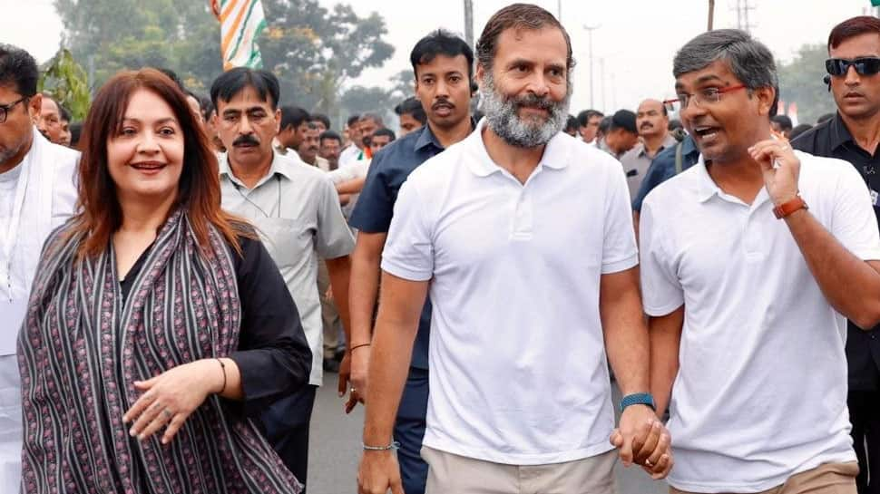 Actress Pooja Bhatt extends support to &#039;Bharat Jodo Yatra&#039;, joins Rahul Gandhi briefly in Telangana