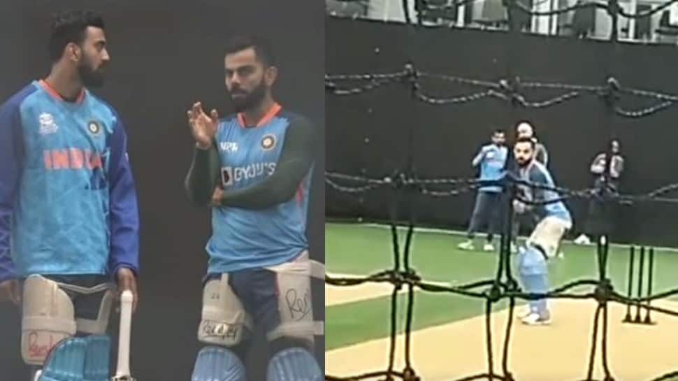 IND vs BAN T20 World Cup 2022: Virat Kohli becomes out-of-form KL Rahul&#039;s GURU in nets, gives him batting lesson - WATCH 