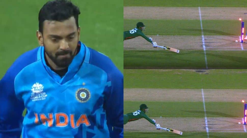 Watch: KL Rahul&#039;s direct hit to runout Litton Das, Twitter can&#039;t keep calm - Check Reactions
