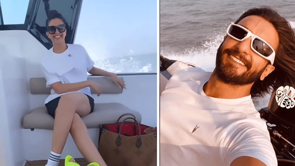 Deepika Padukone-Ranveer Singh have some fun moments on yacht, check out their vacation video