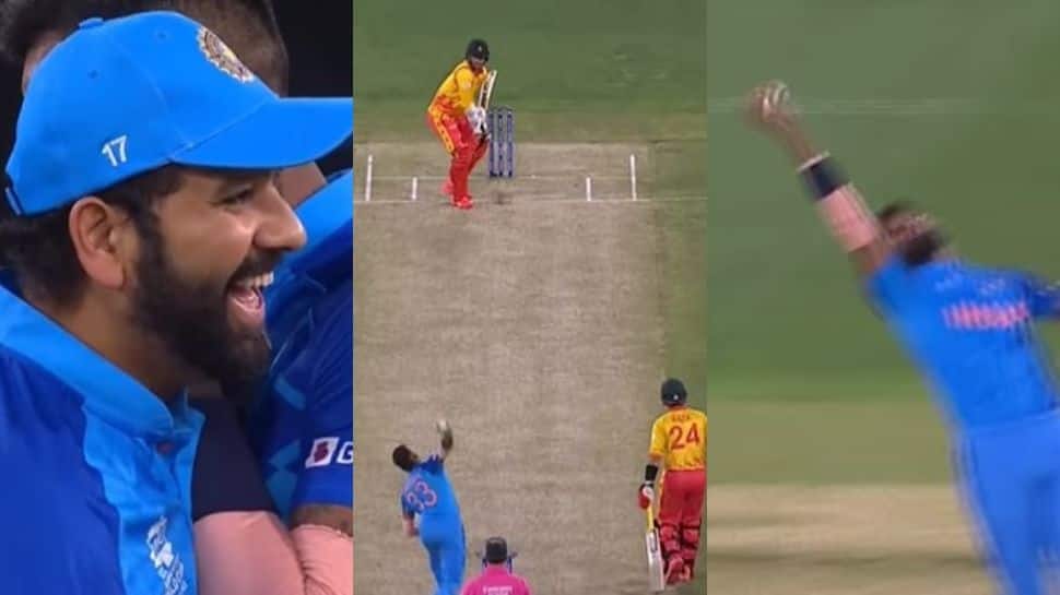 Watch: Rohit Sharma&#039;s PRICELESS reaction to Hardik Pandya&#039;s one-handed catch goes viral - Fans react