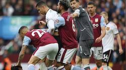 WATCH: Ronaldo's FIGHT with Mings as Aston Villa end Man United's unbeaten run