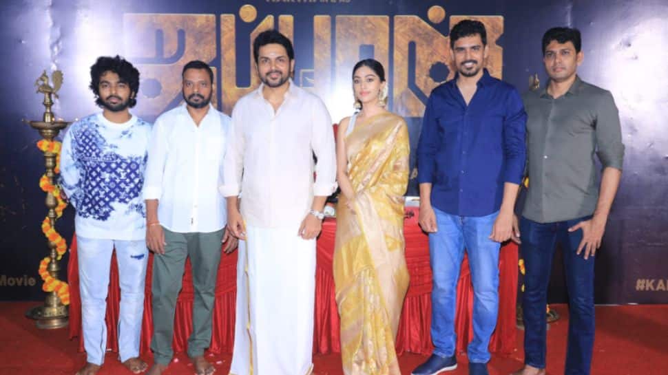 Karthi&#039;s next &#039;Japan&#039; goes on the floor, kick starts with a puja
