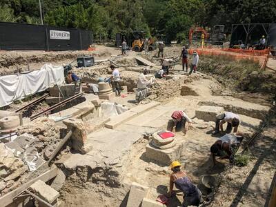 Archaeologists in Italy discover over two dozen bronze statues