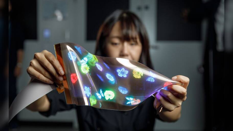 LG unveils world's first stretchable display; Can stretch from 12-inch ...