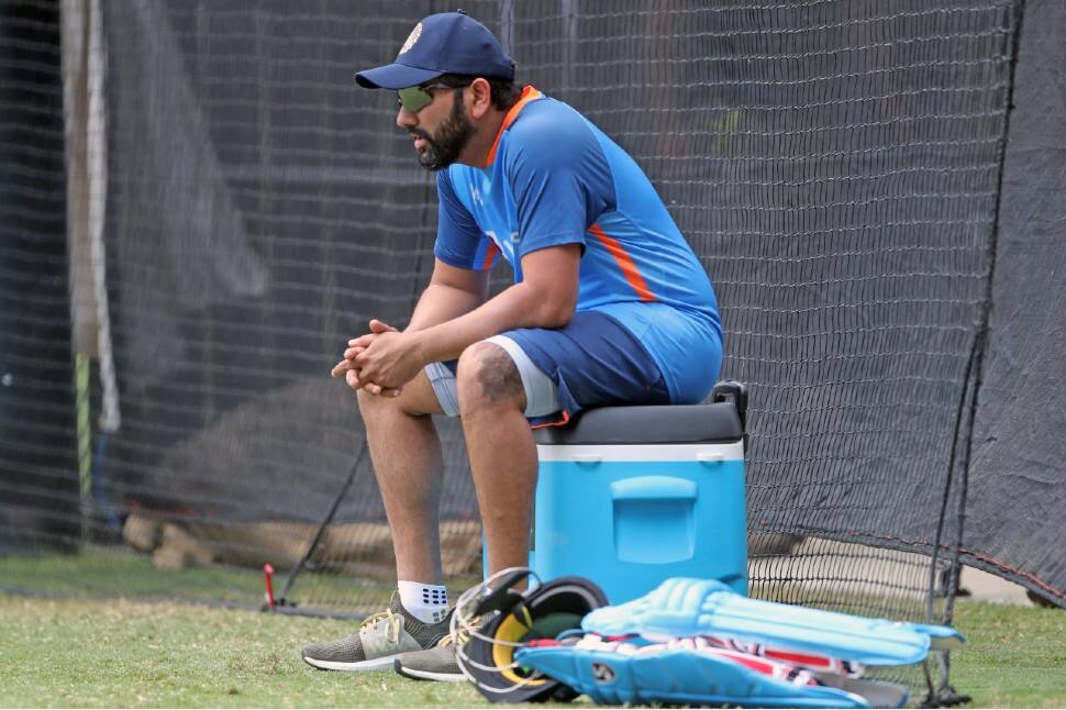 Team India captain Rohit Sharma attends a practice session at the Adelaide Oval on Wednesday, ahead of their T20 World Cup 2022 semifinal against England. (Photo: IANS)