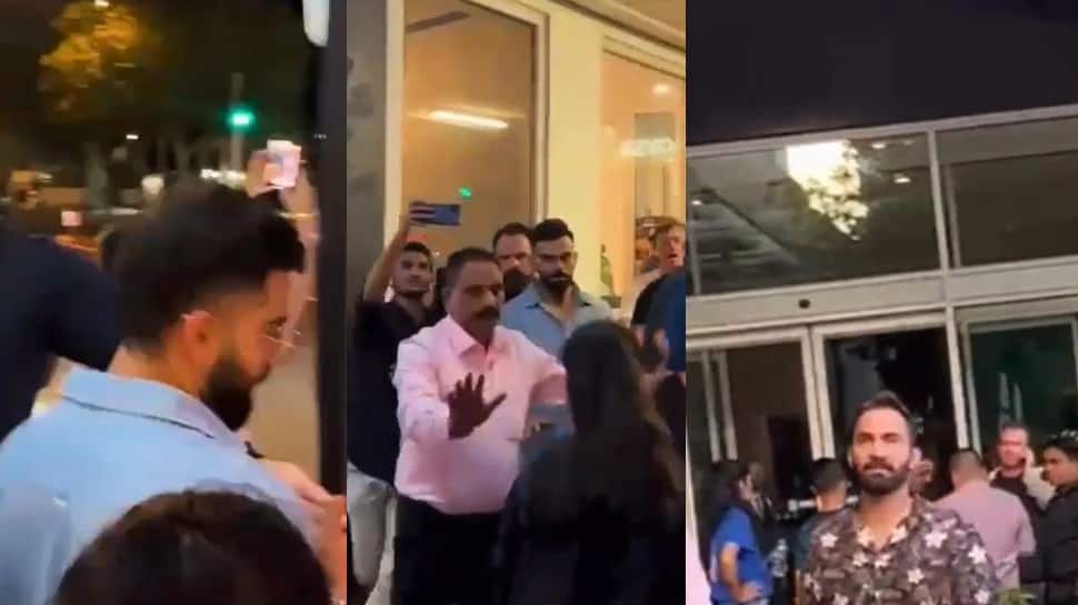 Fans mob Virat Kohli and Dinesh Karthik outside restaurant