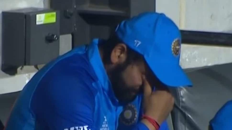 Watch: Rohit Sharma cries in dugout after India gets knocked out of T20 WC, video gets viral  