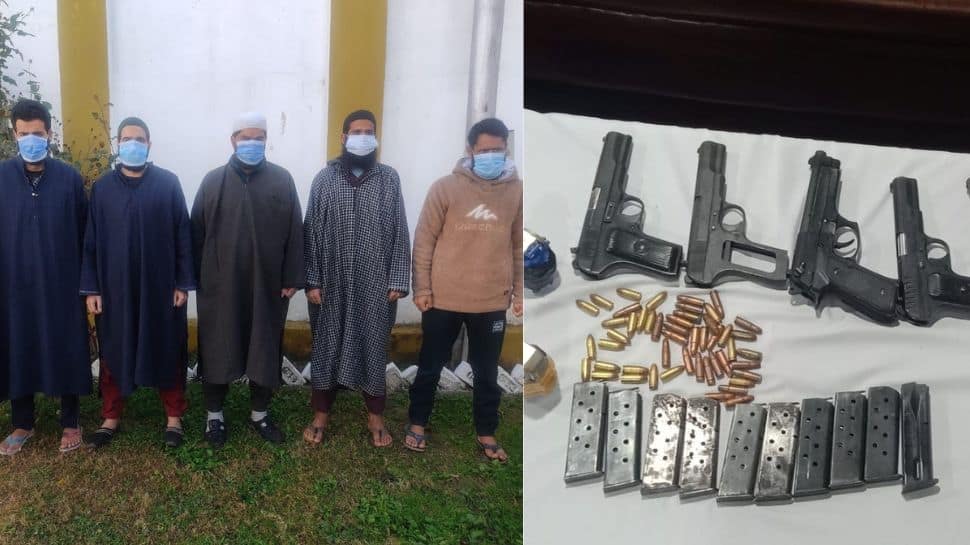 Terror funding and recruitment module busted in J&amp;K&#039;s Kupwara, six arrested with huge cache of arms