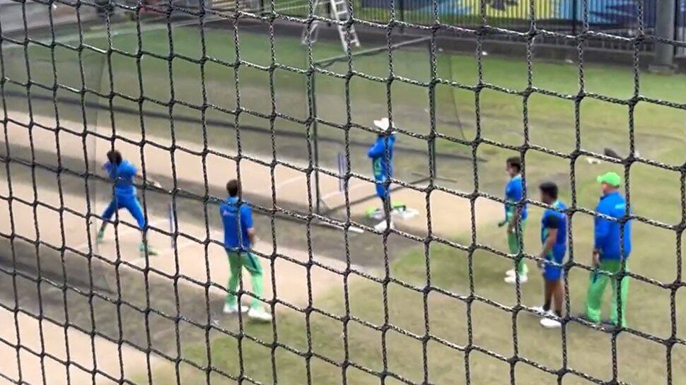 T20 World Cup 2022 Final: Babar Azam, Mohammad Rizwan bowl as Shaheen Afridi bats in nets, WATCH