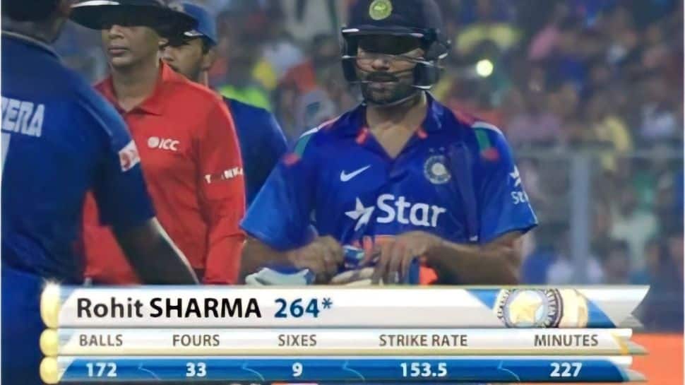 Watch: This Day That Year, Rohit Sharma smashes WORLD RECORD for highest ODI score with 264 against Sri Lanka