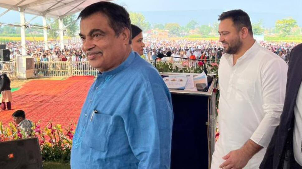 &#039;Only leader at Centre who works beyond politics&#039;: Tejashwi Yadav praises Nitin Gadkari