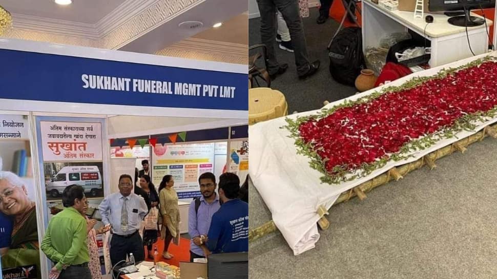 Pics of ‘Funeral services’ stall at Trade Fair go viral, Netizens react