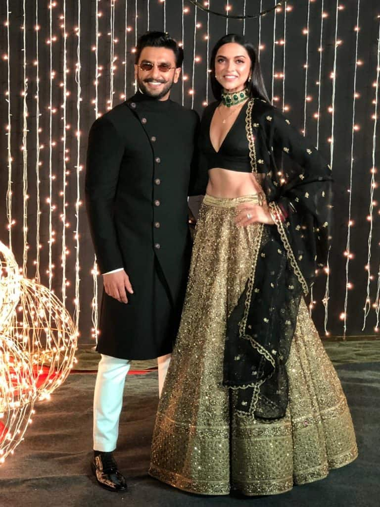 Bride Stuns In A Peach Milk Sabyasachi Lehenga With 'Hariyali' Designs, At  Her Wedding In Australia