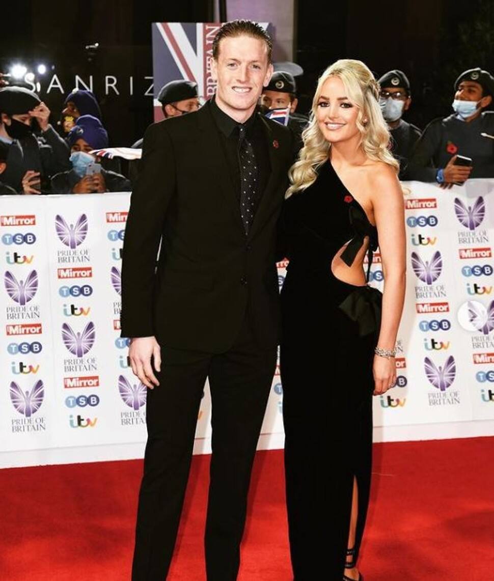 Megan Pickford is the wife of England goalkeeper Jordan Pickford. Megan graduated from the University of Sunderland last year. The pair met when they were at school and have reportedly been together since they were 14. (Source: Instagram)