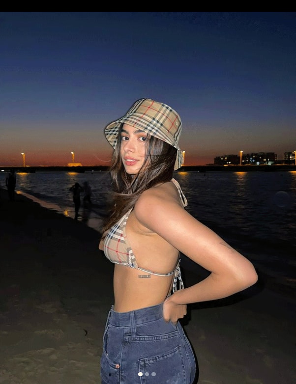 Khushi Kapoor's bikini look from Dubai