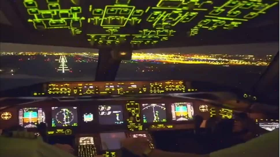 Boeing 777&#039;s night landing view from cockpit takes internet by storm, netizens STUNNED: Watch viral video