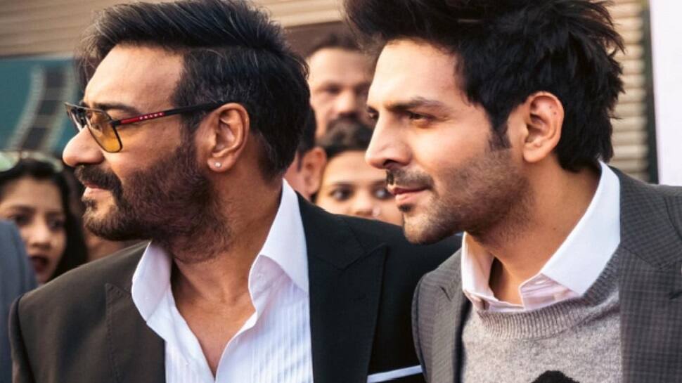 Kartik Aaryan&#039;s new post with Ajay Devgn has a &#039;Drishyam&#039; twist, check it out