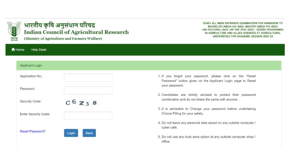 ICAR AIEEA 2022: PG, PhD programmes rank cards RELEASED at icarexam.net- Direct link here