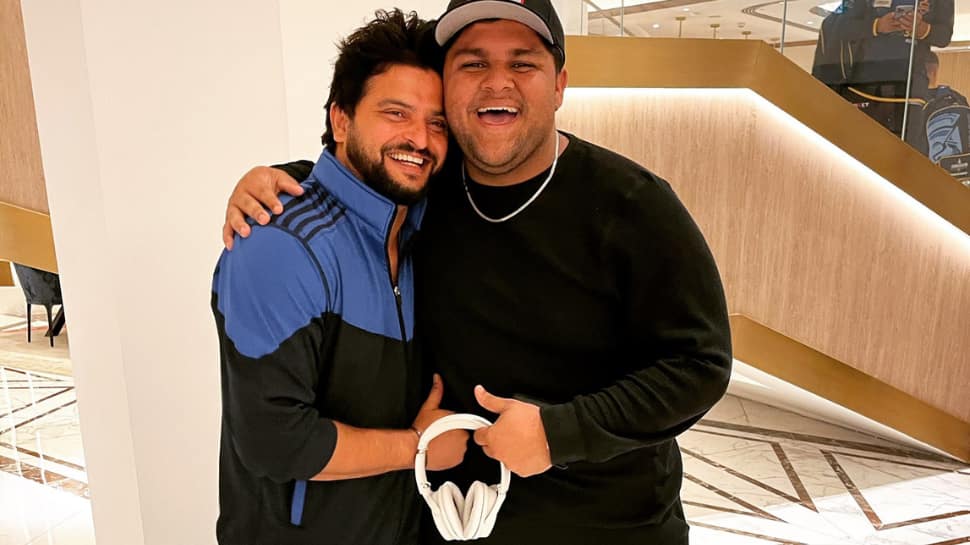 Suresh Raina HUGS Pakistani cricketer Azam Khan on sidelines of T10 League, PIC goes viral