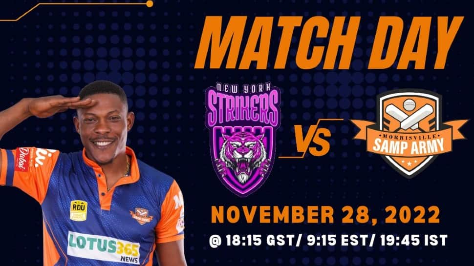 New York Strikers vs Morrisville Samp Army Abu Dhabi T10 League 2022 Match No. 15 Preview, LIVE Streaming details: When and where to watch NYS vs MSA T10 match online and on TV?