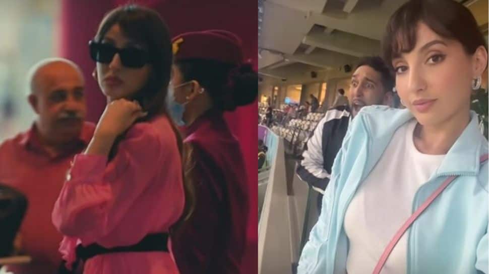 Nora Fatehi arrives in style at FIFA World Cup in Qatar ahead of her performance at fan festival- Watch 