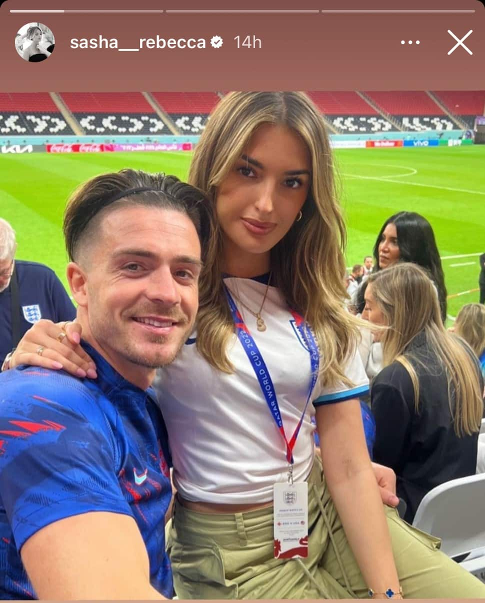 England footballer Jack Grealish's model girlfriend Sasha Attwood. Grealish and Sasha are childhood sweethearts, first meeting when they were at school and getting together when they were just 16-years-old. (Source: Instagram)