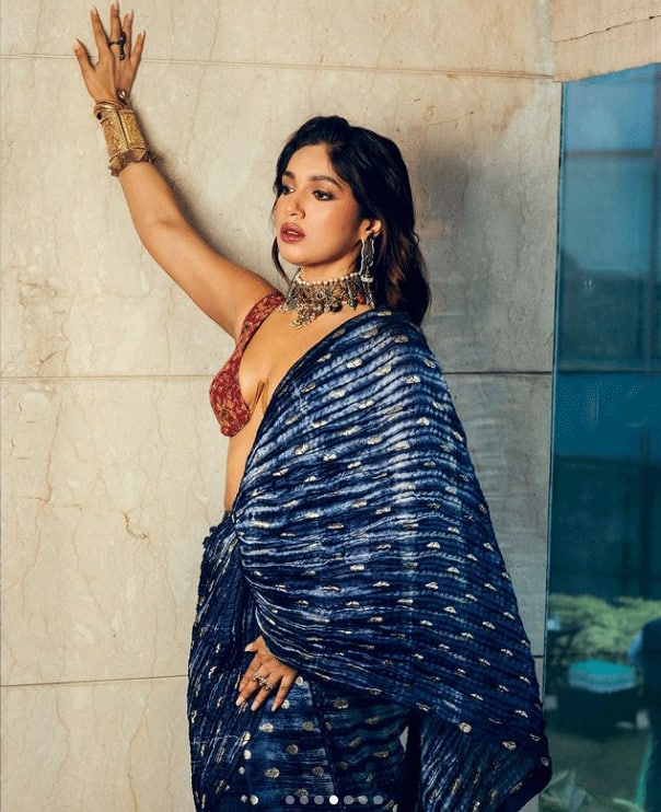 Bhumi Pednekar stuns in jaw-dropping bralette blouse, statement