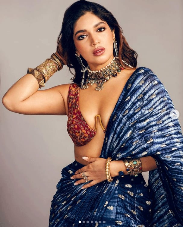 Bhumi Pednekar stuns in jaw-dropping bralette blouse, statement