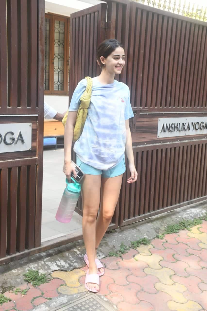 Ananya Panday spotted after yoga session
