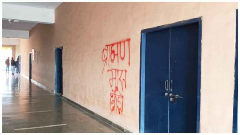 ‘Brahmin Bharat Chodo…’ JNU campus walls defaced with castiest slogans, probe initiated