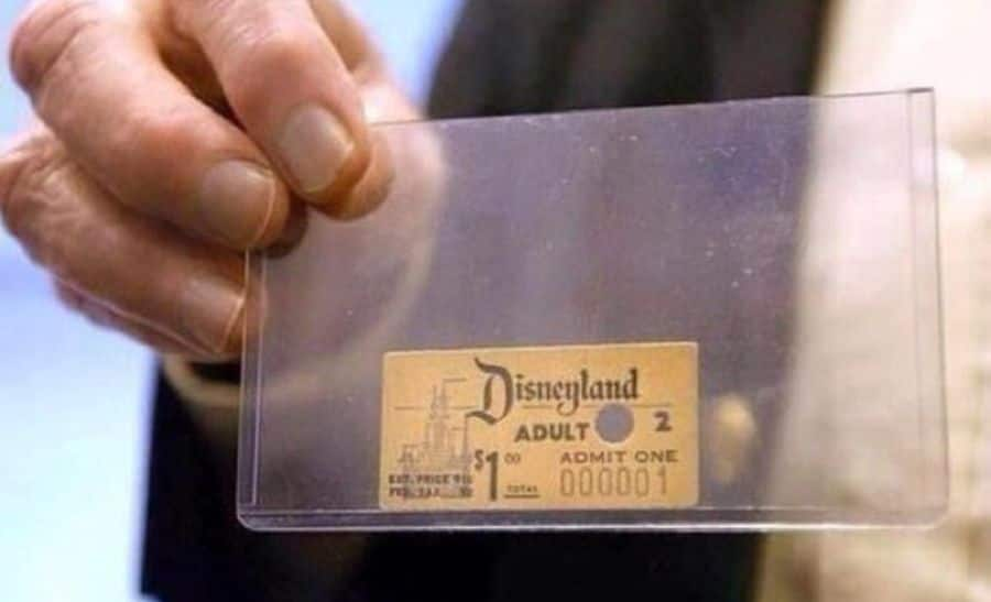 THIS was the first Disneyland Admission ticket sold in 17 July, 1955; see in PIC