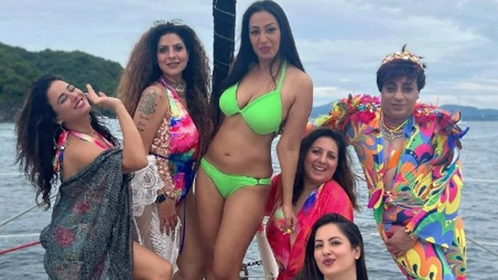 Kashmera Shah, 50, flaunts her svelte figure in neon bikini in Thailand, see pics