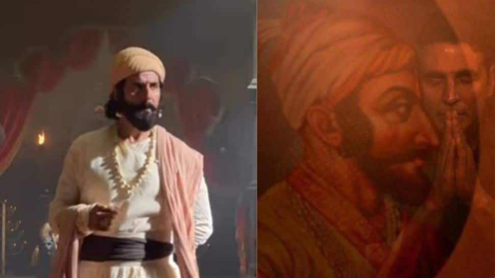 Akshay Kumar unveils his first look as Chhatrapati Shivaji Maharaj, begins film’s shoot- Watch