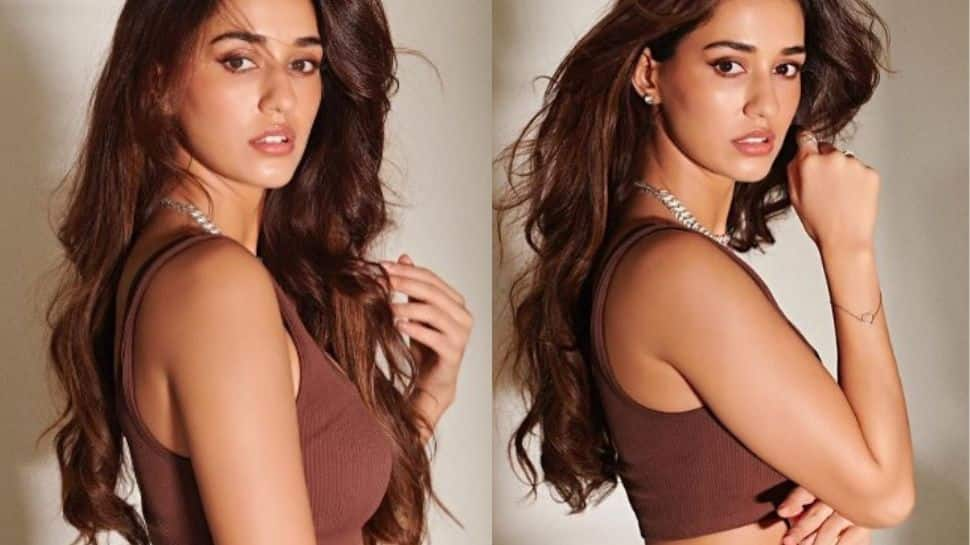 Looks stunning in brown sports bra