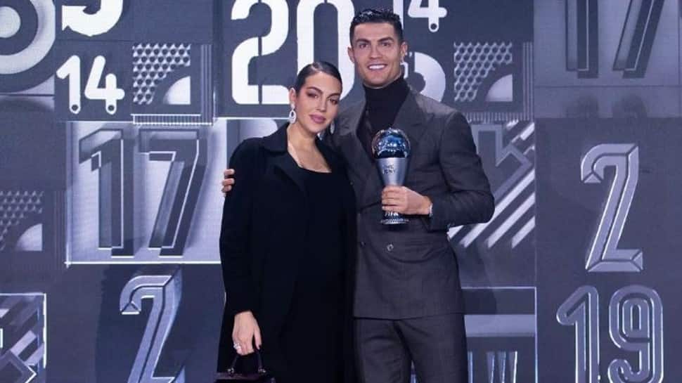 Cristiano Ronaldo with partner Georgina Rodriguez