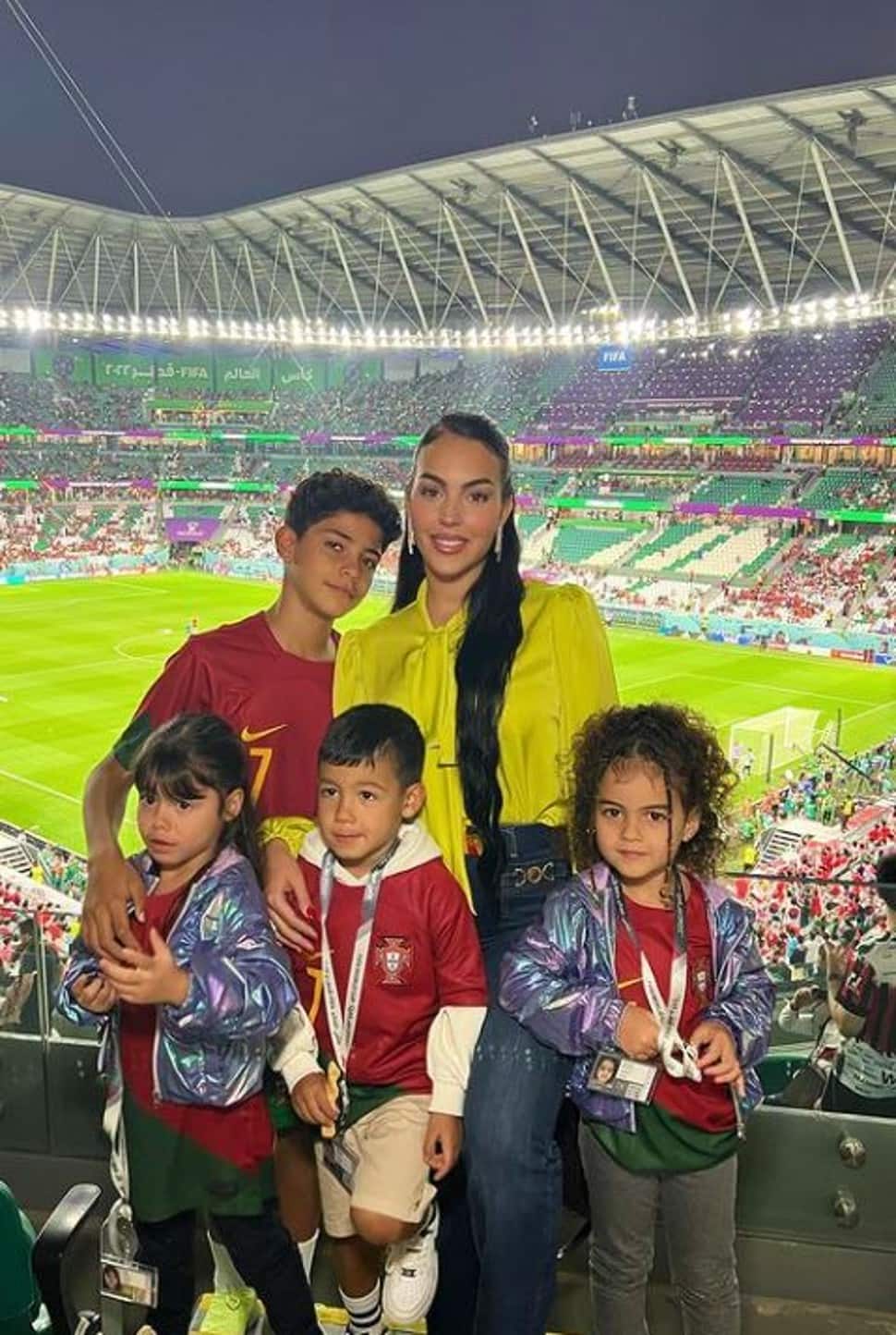 Georgina Rodriguez attended the last Portugal game with her kids