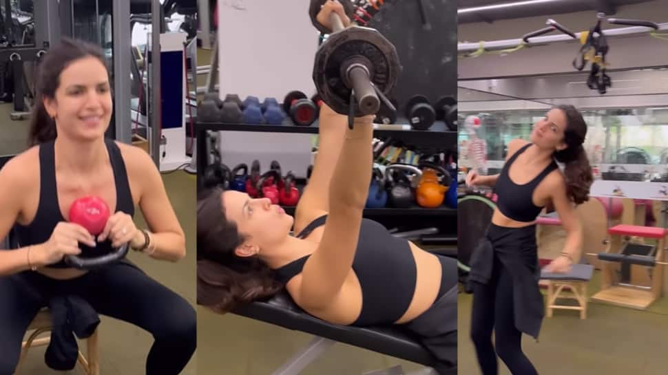 Gorgeous Natasa Stankovic sweats it out in GYM, hubby Hardik Pandya reacts - WATCH