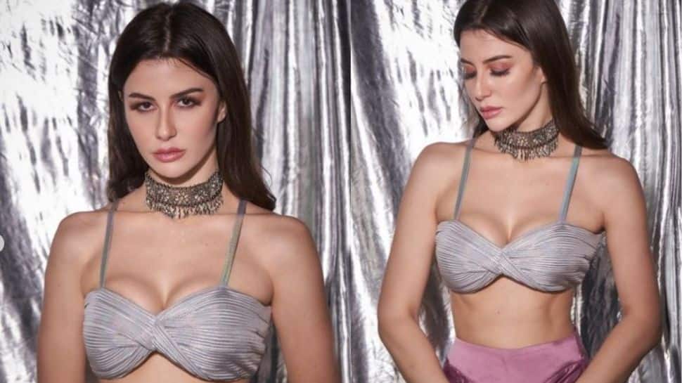 Arbaaz Khan’s girlfriend Giorgia Andriani raises hotness levels in metallic bralette and purple skirt- SEE PICS