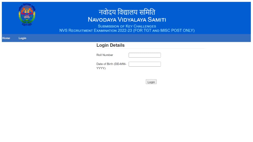 NVS Answer Key 2022 for TGT posts RELEASED at navodaya.gov.in- Direct link to downlaod here