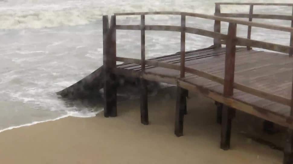 Cyclone Mandous: Newly-inaugurated Marina beach ramp DAMAGED due to severe storm in Chennai- See visuals