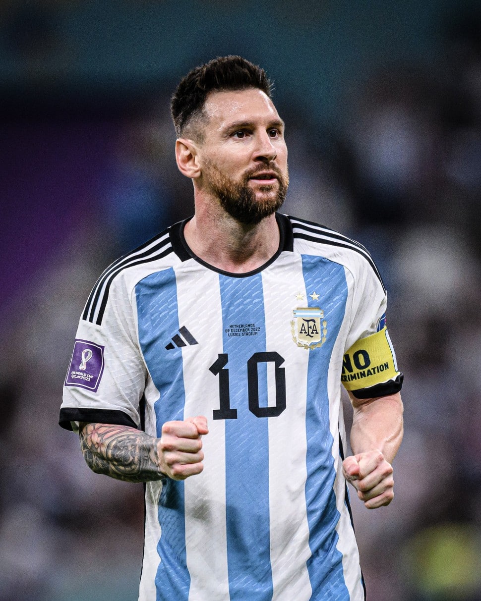 Lionel Messi made his 25th World Cup outing on Tuesday against Croatia, which saw him equal former Germany stalwart Lothar Matthaus for the most appearances in the competition's history . Messi’s World Cup final appearance on Sunday will see him set the record outright in his 26th appearance. (Source: Twitter)