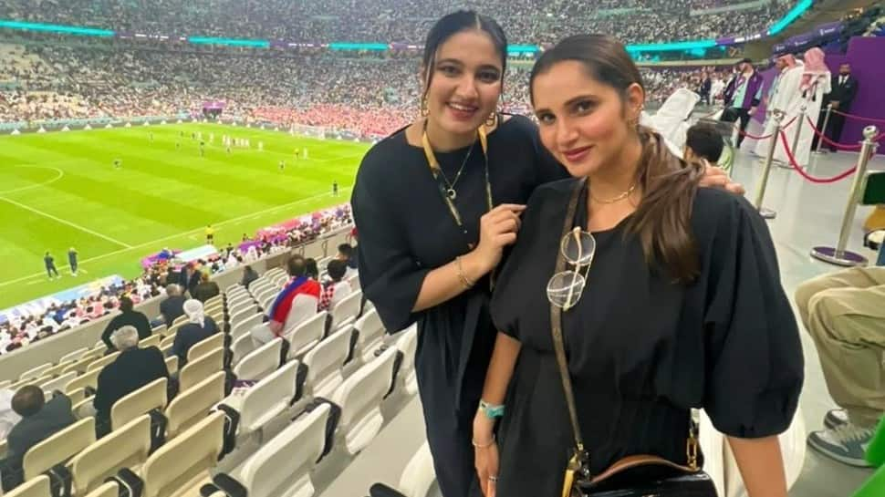 Amid DIVORCE rumours, Sania Mirza attends FIFA World Cup 2022 match without husband Shoaib Malik, WATCH