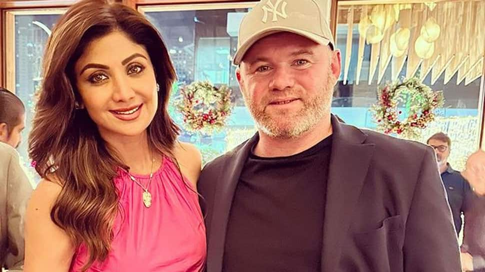 Ahead of FIFA World Cup Finals 2022, Shilpa Shetty meets the legend Wayne Rooney at a Mumbai restaurant, pic goes viral!