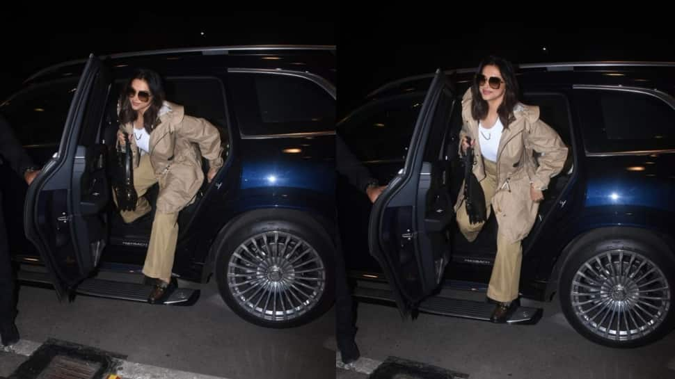 Deepika Padukone slays airport look in tan coat after Pathaan